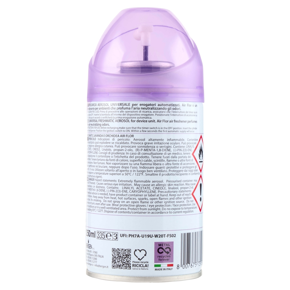 Air Flor ricarica spray automatica lavanda e orchidea 250 ml